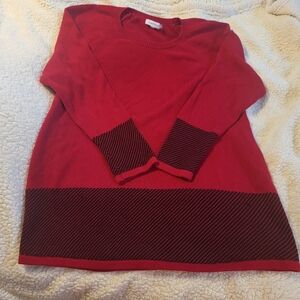 Calvin Klien red blk sweater xl